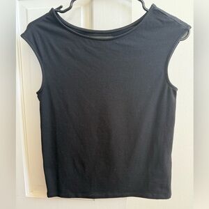 NWOT Madewell Black Sleeveless Top